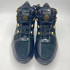 Nike Zoom Leblon III QS - Black Metallic Gold Mens Size 8.5 Women’s 10  Retro